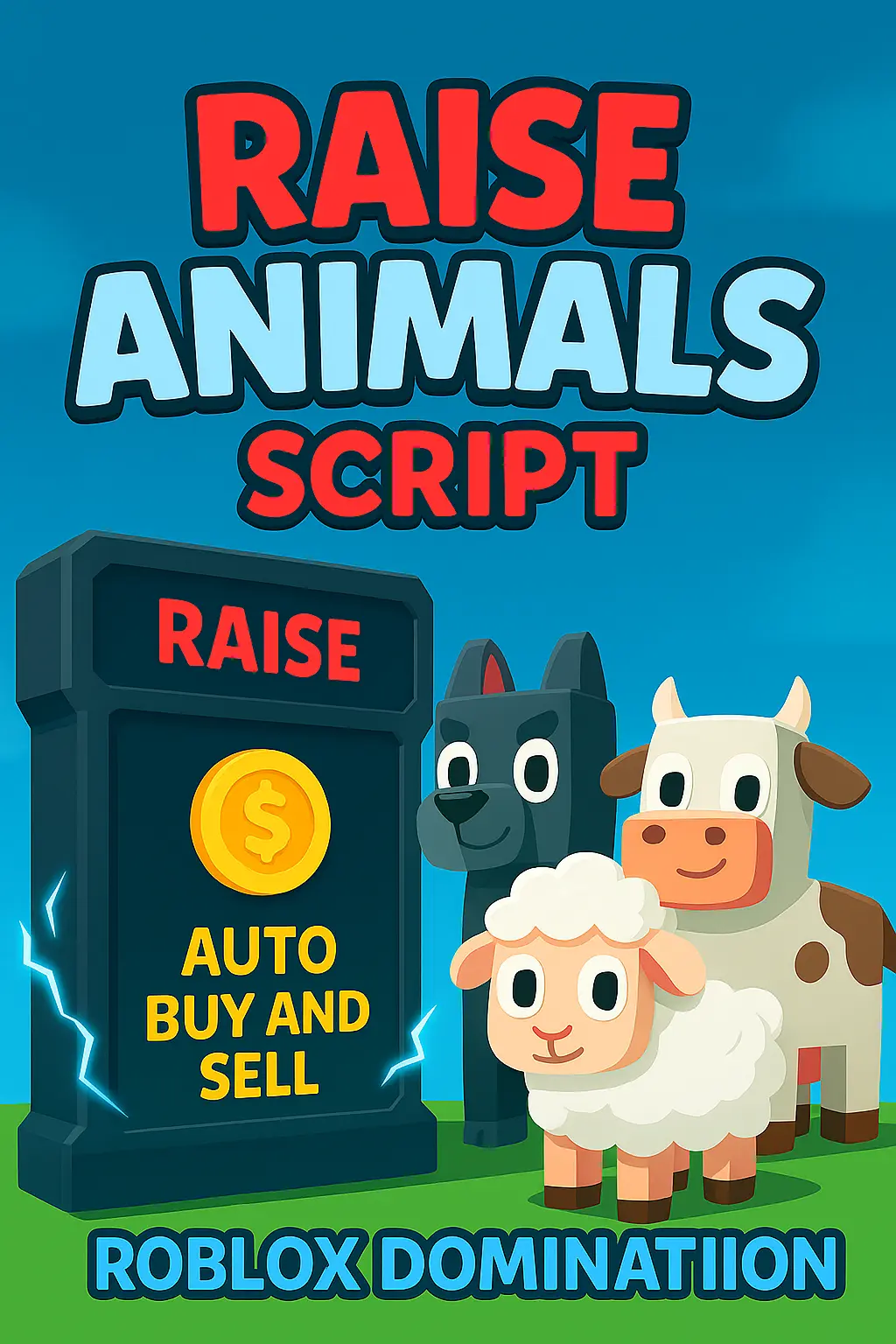 Raise Animals Script dashboard preview